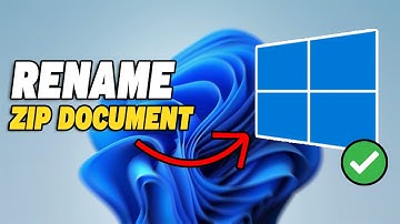 How To Rename Zip Document File in Windows 10