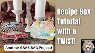 Recipe Box Tutorial with a TWIST!!!  Free Tutorial, Quick Project, Craft Fair Idea!!  AND MORE!!!