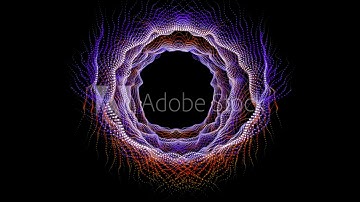 Abstract violet fractal background like a hole.  4K Psychedelic Fractal Form.