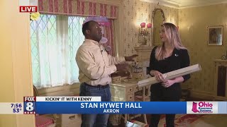 Kenny checks out restorations at Stan Hywet Hall & Gardens