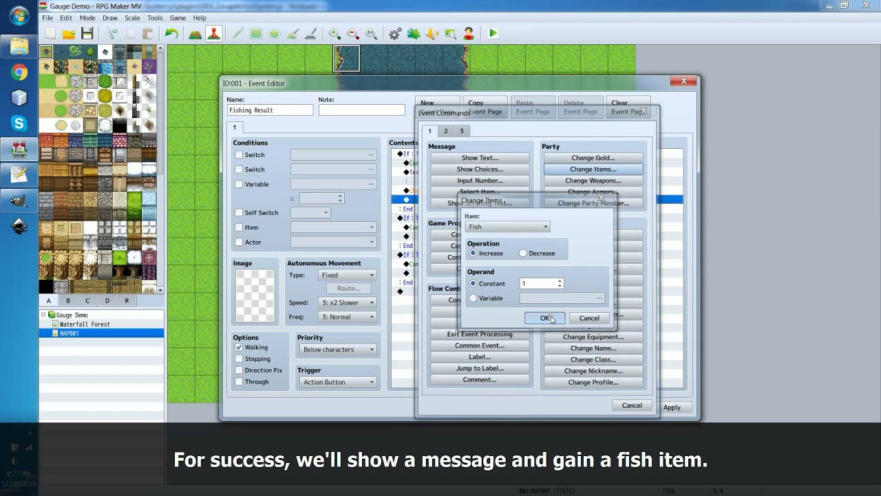 RPG Maker MV - Gauge Action System Tutorial - YouTube