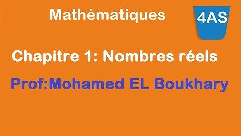 Chapitre 1 : Nombres réels
