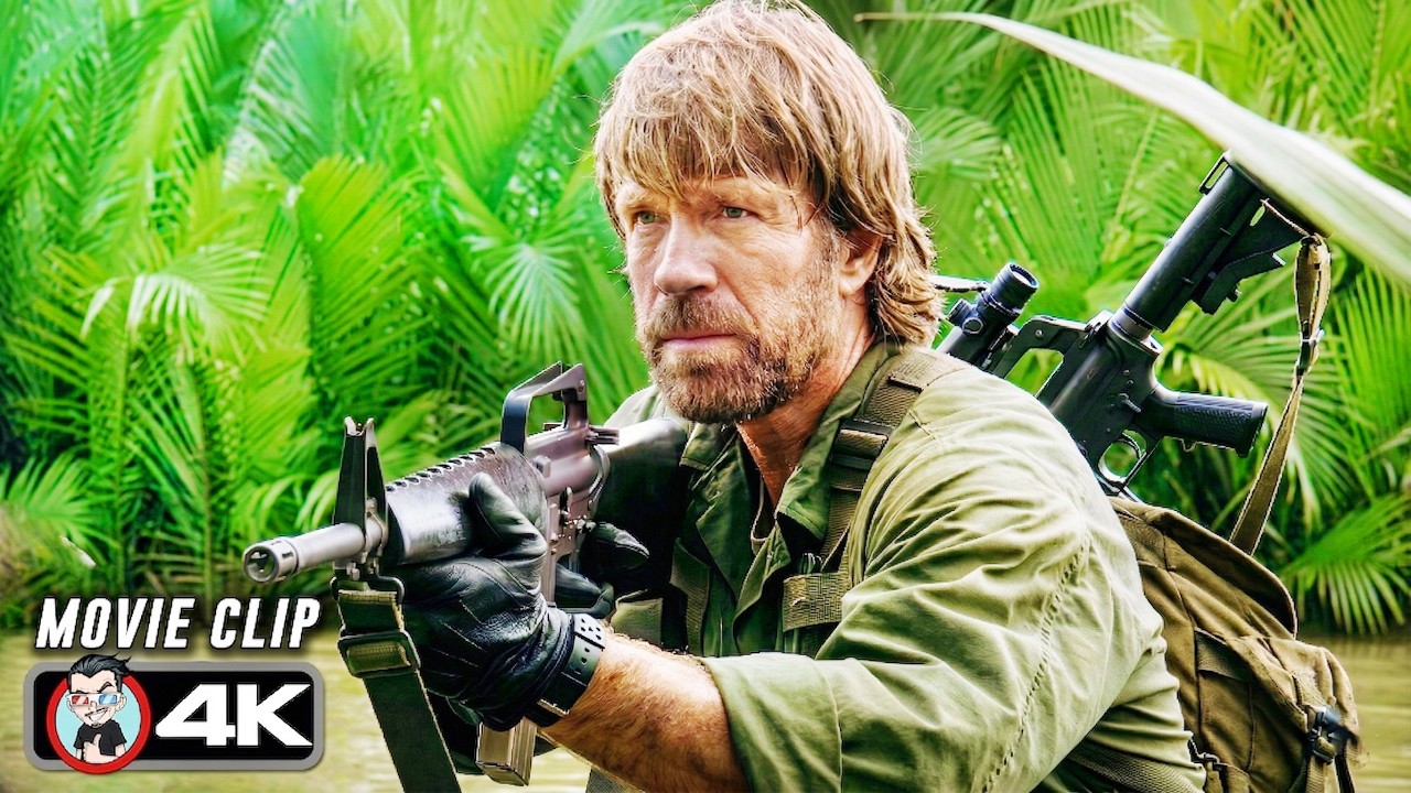 Chuck Norris Destroys Cruel Soldiers Scene | MISSING IN ACTION (1984) Movie CLIP 4K