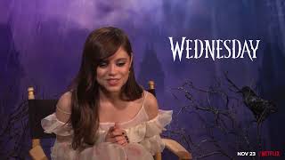 Jenna Ortega Interview for "Wednesday" on Netflix