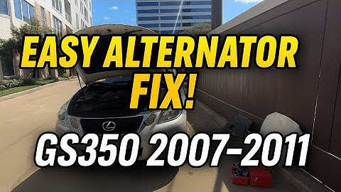 2007 - 2011 Lexus GS350 Alternator Replacement. #lexus #automobile #toyota 