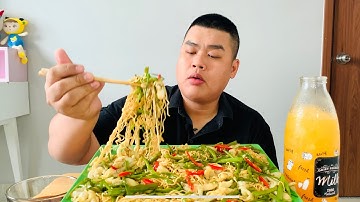 MÌ XÀO ỐC MÓNG TAY RAU MUỐNG BƠ TỎI NGON NHỨC NÁCH | Thằng Mập Food | Tập 104