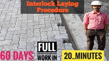Interlock paving Road construction paver block interlock installation procedure india