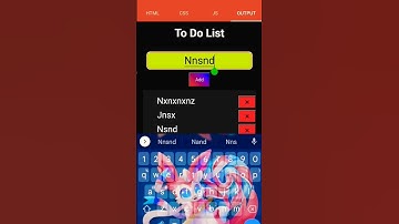 Easiest way to create To Do List #html #css #javascript #web #code