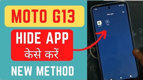 Moto G13 Application Hide Setting || Moto G13 Me App Hide Kaise Kare || 2023 New Method