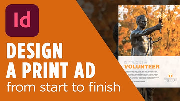 Print Ad Design Made Easy in InDesign - Beginner Graphic Design Tutorial