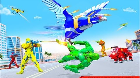 New Flying Police Eagle Bike Robot Hero | Rescue City Robot Android GamePlay | By Game Crazy