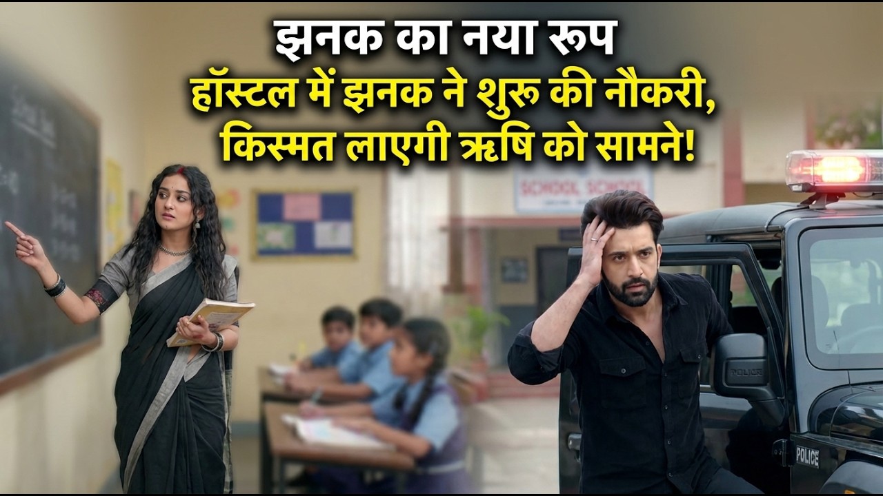 झनक का नया रूप हॉस्टल में झनक ने शुरू की नौकरी, किस्मत लाएगी ऋषि को सामने! #jhanakupcomingtwist#