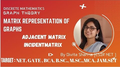 Adjacent| Incident matrix #graphtheory  #discretemathematics #divita #engineeringmatematics #mca