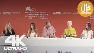 Suspiria press conference Venice: Dakota Johnson, Luca Guadagnino, Chloë Grace Moretz, Tilda Swinton