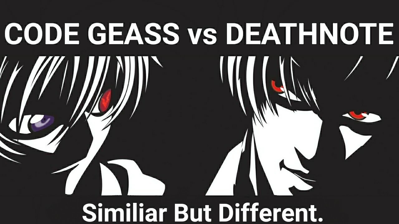Death Note Code Geass Code Geass vs Death Note Similiar But Different. - YouTube