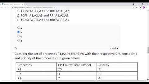 Operating System Fundamentals | NPTEL | Week 6 Assignment 6 Solution | July 2021