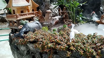 Tiểu cảnh hòn non bộ đẹp rẻ nhất, máy tạo khối mini