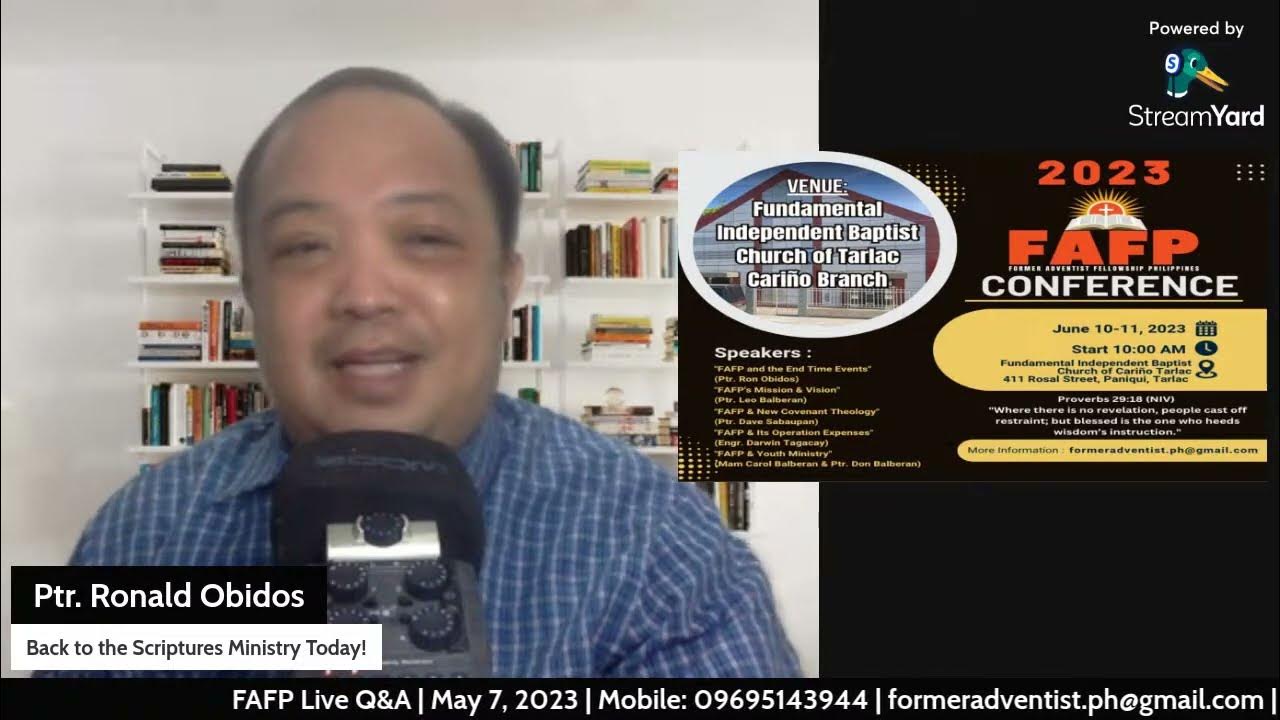 FAFP Live Q&A with Doc Obidos May 7, 2023 YouTube