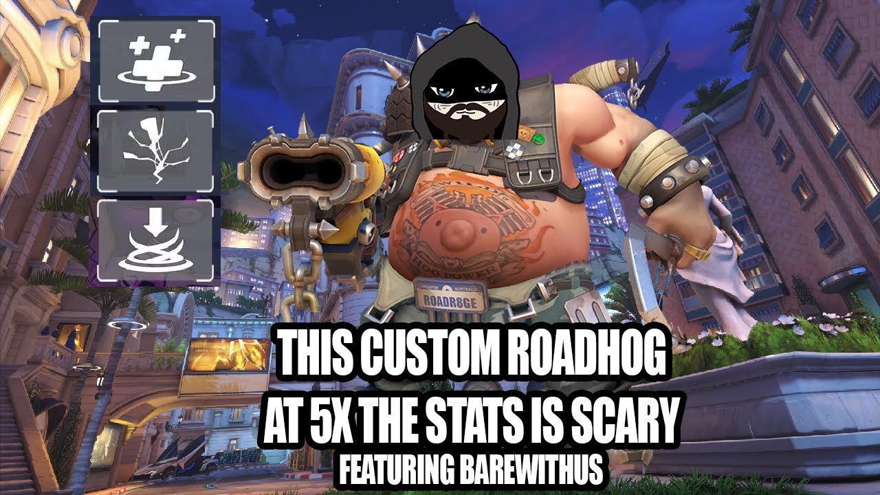 Custom Roadhog At 5x The Stats Is Scary!! Overwatch 2 Randomizer Gameplay (Feat. 