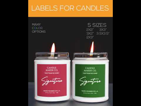 Jar Candle Label DIY Template Printable