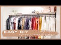 EASY DIY OPEN WARDROBE | HOW TO: ON A BUDGET!