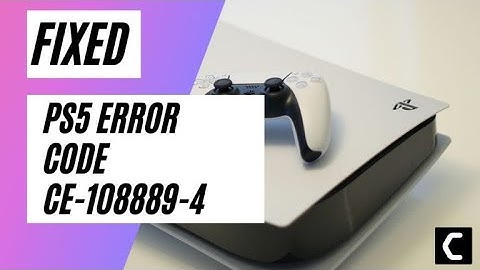 PS5 Error Code CE-108889-4? Install the latest System Software? FIXED [2022]