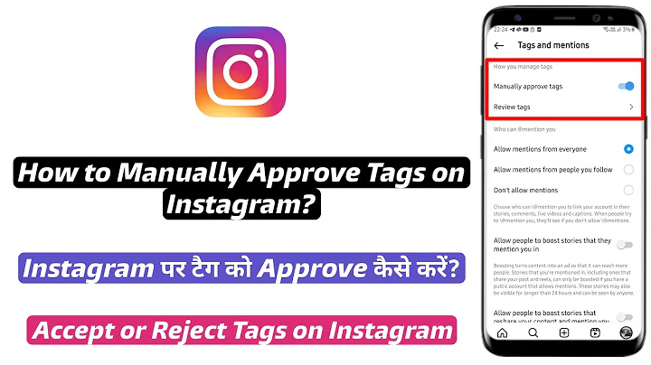 How to Manually Approve Tags on Instagram Profile | Instagram pe tags ko manually approve kaise kare
