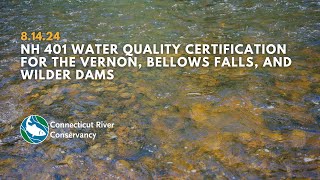 401 Water Quality Certification: Public Meeting in Walpole NH