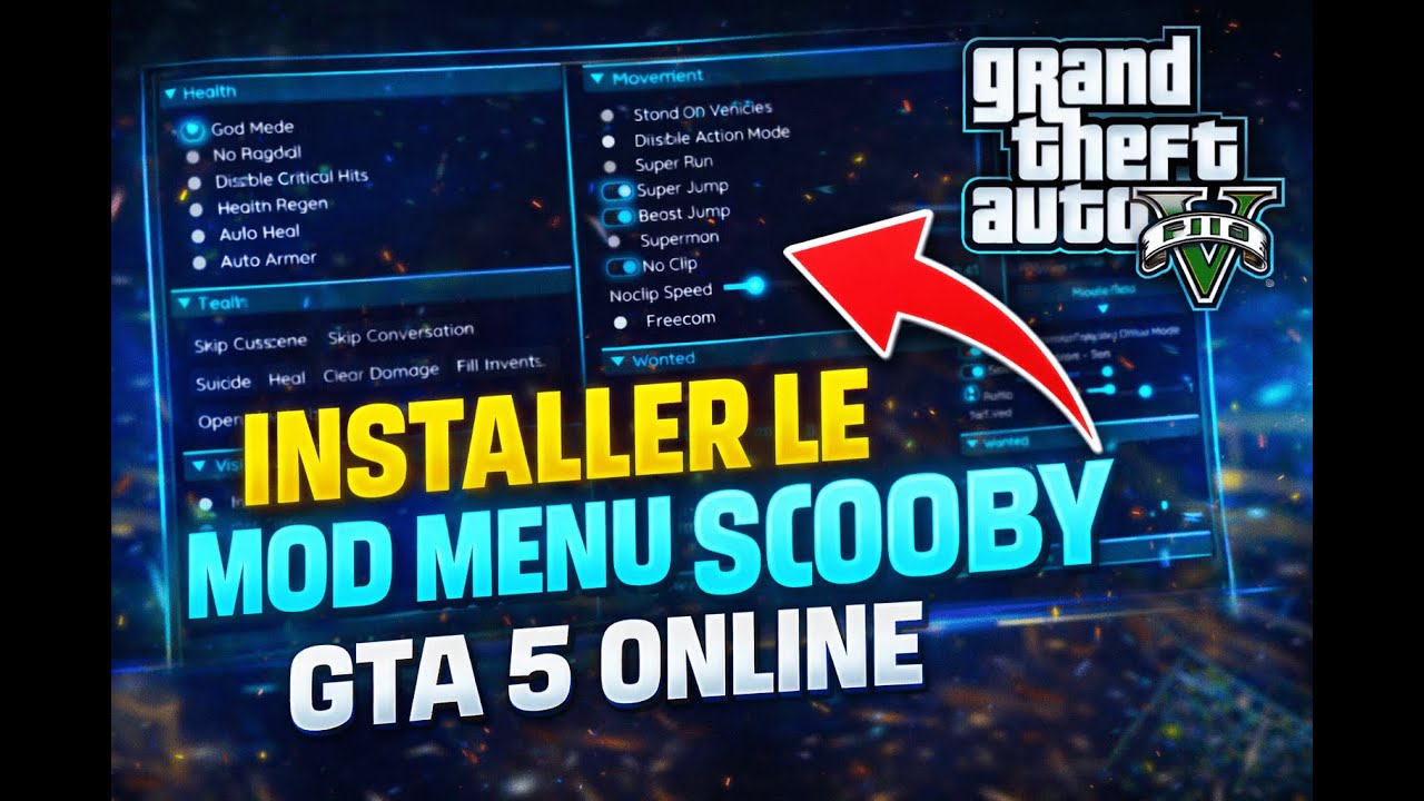 DU MOD MENU SCOOBY FREE PAID GTA 5 ONLINE PC FR 