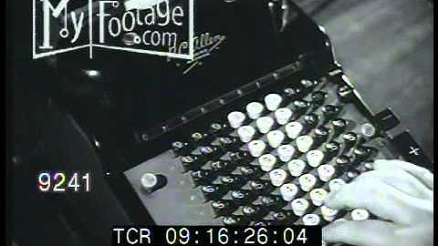 1940s Adding Machine (Silent)