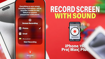 How to Screen Record on iPhone 15 Pro Max! [With External Sound]
