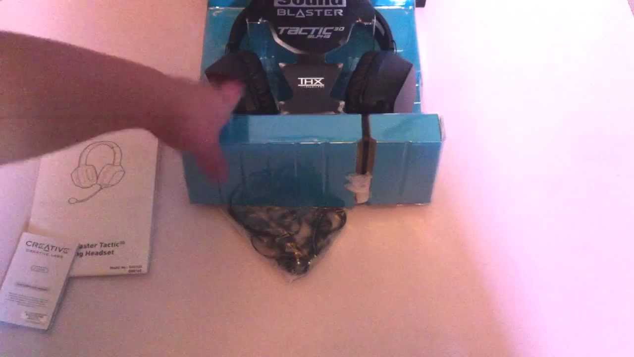 Creative Labs Sound blaster Tactic 3D Alpha Gaming Headset Unboxing | HD Commentary