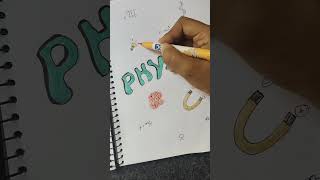 super easy front page idea 🖊️✨ #lettering #handwriting #physics #calligraphy #frontpage