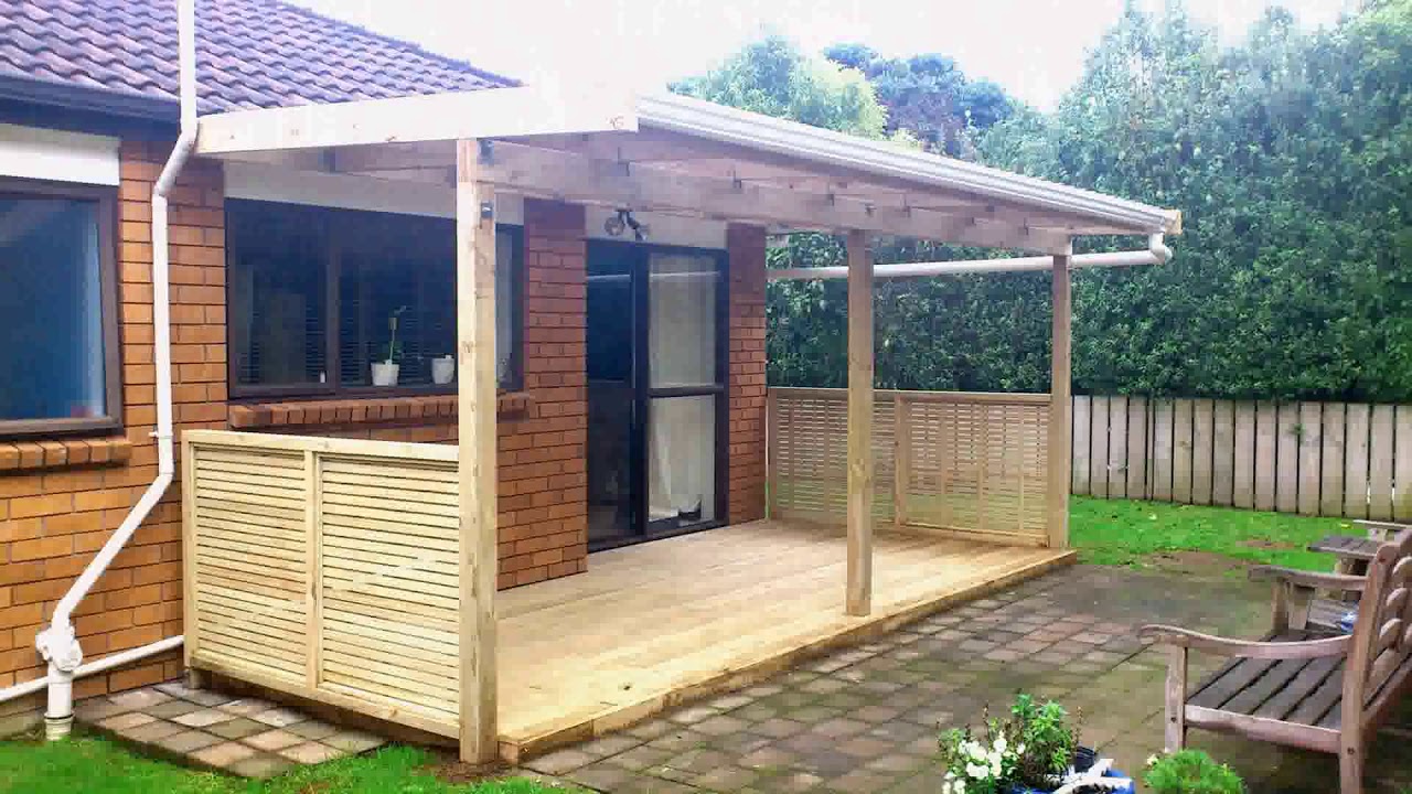 How To Build A Basic Patio Cover - DaddyGif.com (see description) - YouTube