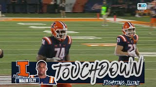 Famous Malik Elzy Grabs the 34-YD TD vs. Eastern Illinois | Illinois Football Profile