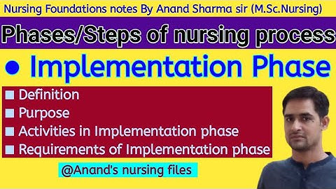 Implementation phase//Implementation step #nursingprocess #phases #implementatio #nursingfoundation