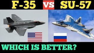 SU-57 vs F-35 FIGHTER JETS SPECIFICATIONS COMPARISON.