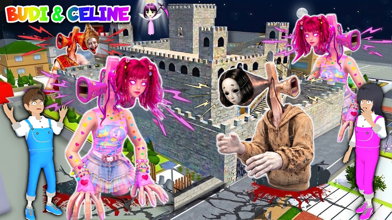 Yuta Mio Buat Benteng Raksasa Paling Aman Dari SIREN HEAD NAYKILLA,IBU BILANG,SKADUNG DiKota Sakura😱