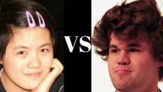 Yifan Hou vs Magnus Carlsen : GRENKE Chess Classic (2017)  Â·  Sicilian Defense: Najdorf Variation