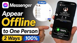 Messenger - How to Appear Offline to One Person (Official Settings) - 100% screenshot 3