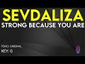 SEVDALIZA Strong Because You Are Karaoke Instrumental