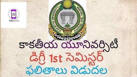 Kakatiya University Degree 1st sem Exam Results Released 2021 subscribe our channel || Edu Alerts ||