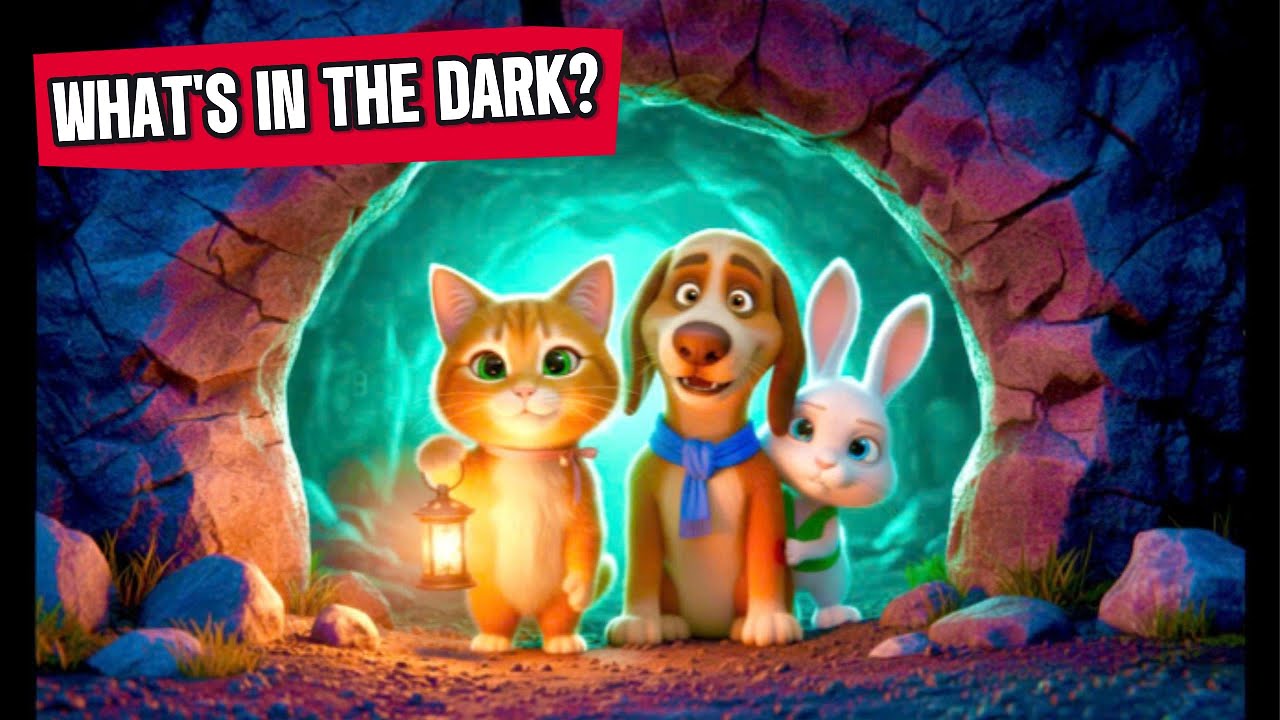 A Clumsy Rabbit The Brave Cat, the Clumsy Dog, and the Shy Rabbit in the Dark Cave ...