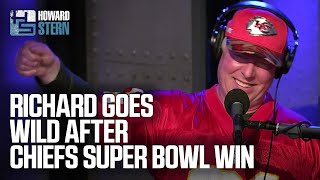 Richard Goes Nuts After The Chiefs Win The Super Bowl