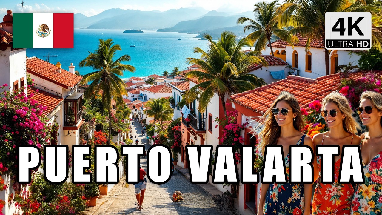 🇲🇽 Puerto Vallarta Beach Walk | Sunset Stroll in Paradise 4K Walking Tour