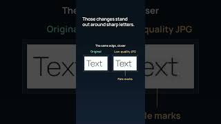 Why can saving as JPG make text look dirty?