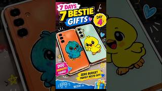 Zero Budget Bestie Gift 😱 DIY Duo Animated Phone Covers #shorts #diy #craft #bestfriendgift