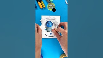 Amazing Paper Craft KINGER Surprise with Cute Sadness by Inside Out #insideout #papercraftideas