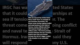 IRGC Issues Warning US Warships #shorts #usa #israel