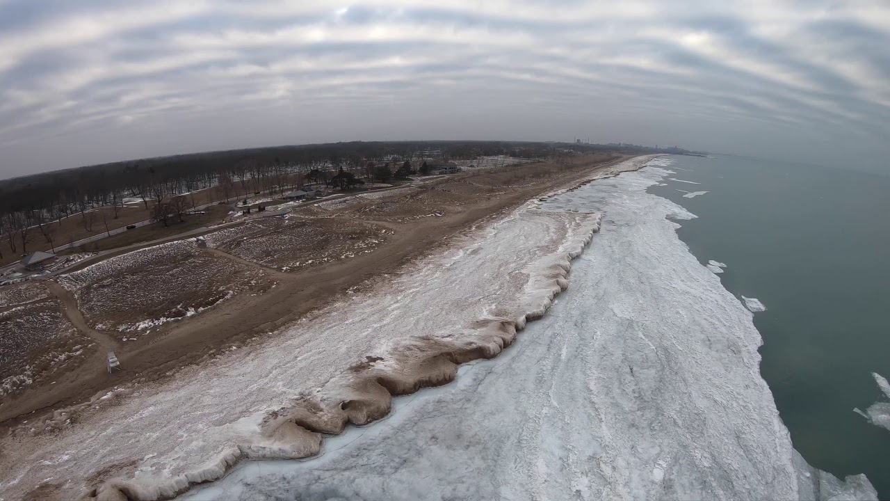"Frozen Beach" at Miller Beach, Indiana
